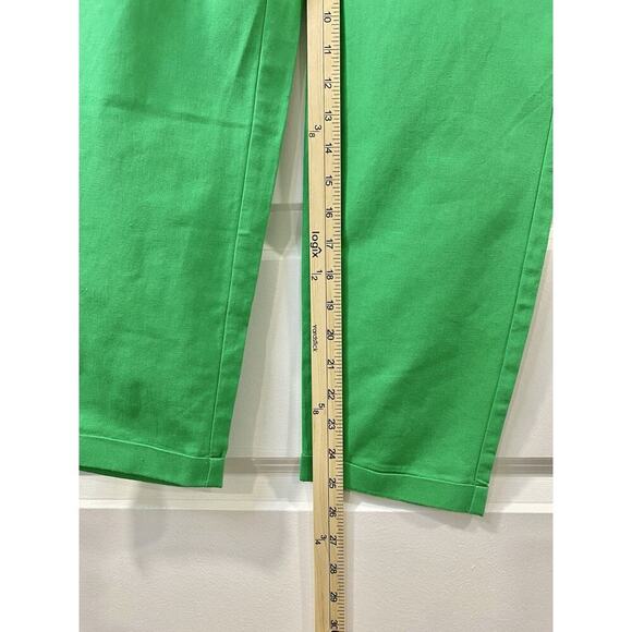 J.Crew Factory Linen Cotton Drawstring Pants 0 Green Casual Summer Beach - Picture 10 of 11
